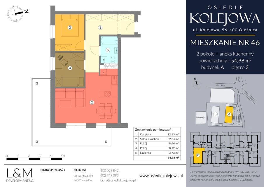 Mieszkanie Centrum, ul. Kolejowa 5