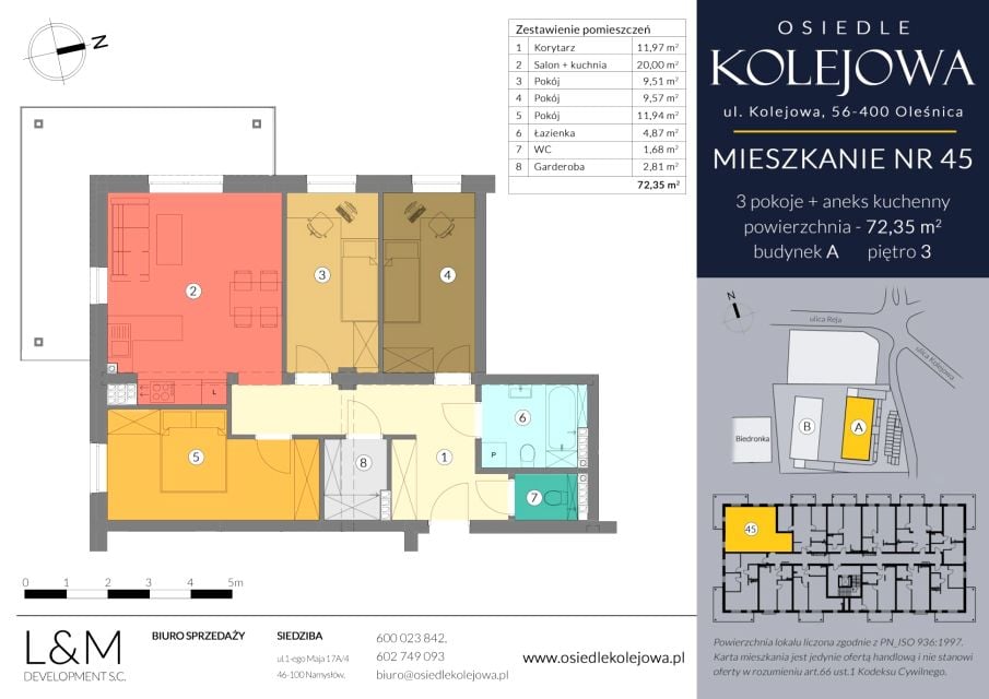 Mieszkanie Centrum, ul. Kolejowa 5