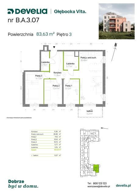 Mieszkanie Lewandów, ul. Głębocka 84A