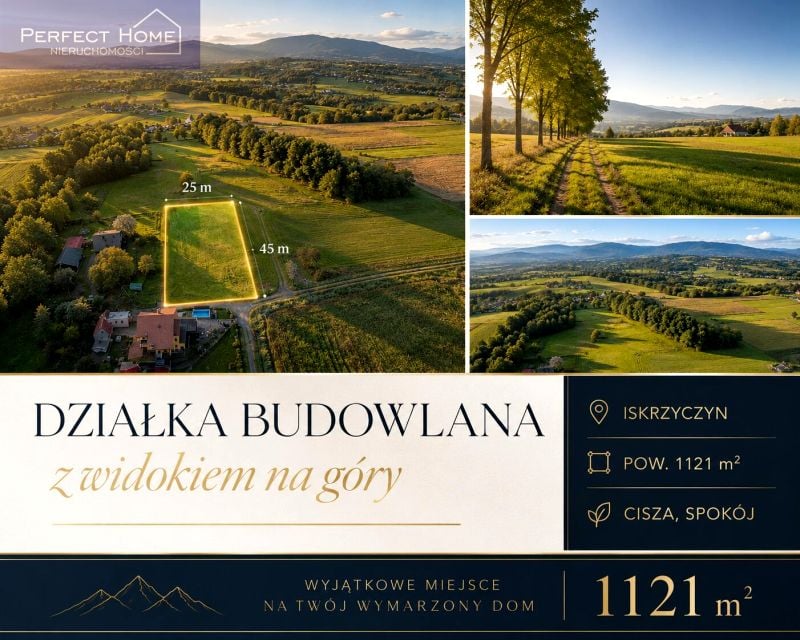 Działka inwestycyjna Iskrzyczyn