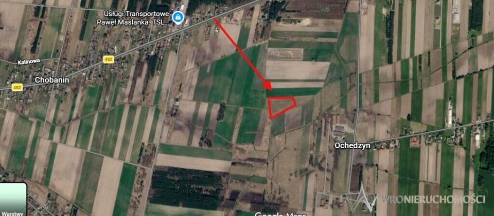 Działka przemysłowa Nowy Ochędzyn