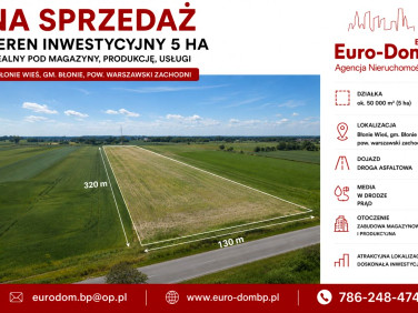 Działka inwestycyjna Błonie