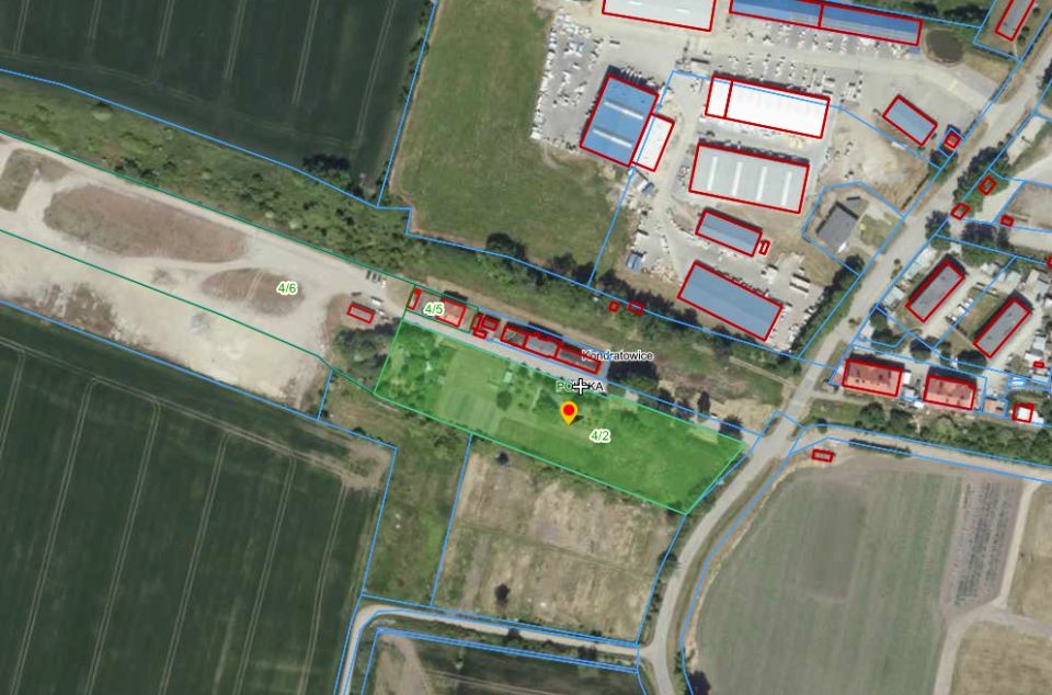 Działka inwestycyjna Kondratowice