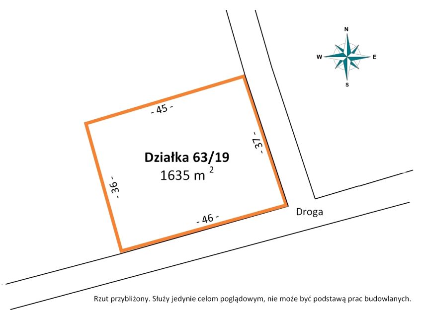 Działka budowlana Różyca