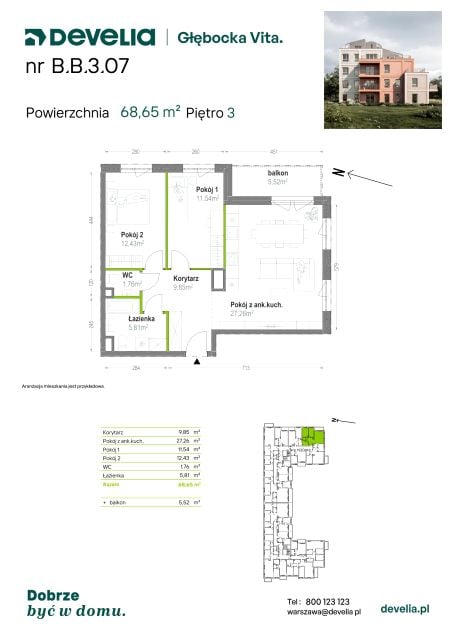 Mieszkanie Lewandów, ul. Głębocka 84A