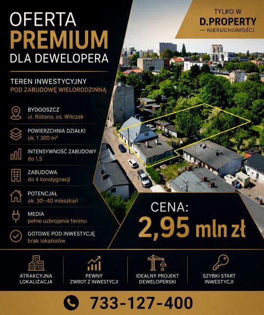 Działka inwestycyjna Bydgoszcz
