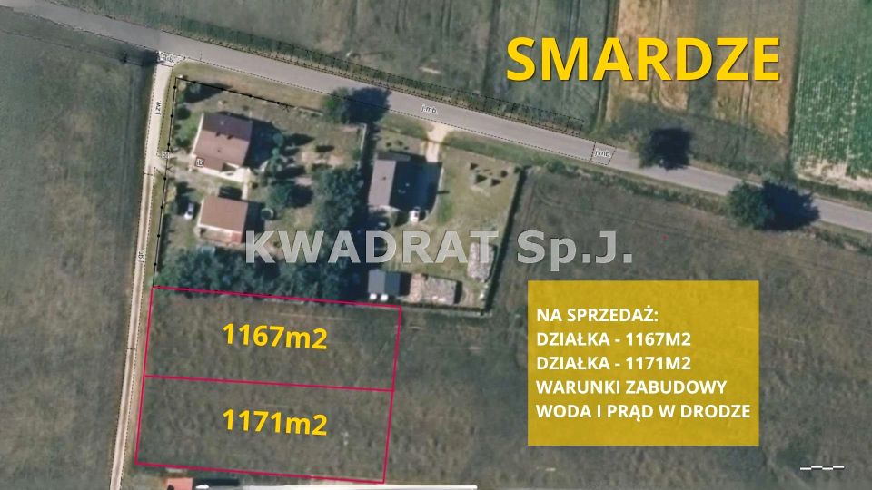 Działka budowlana Smardze