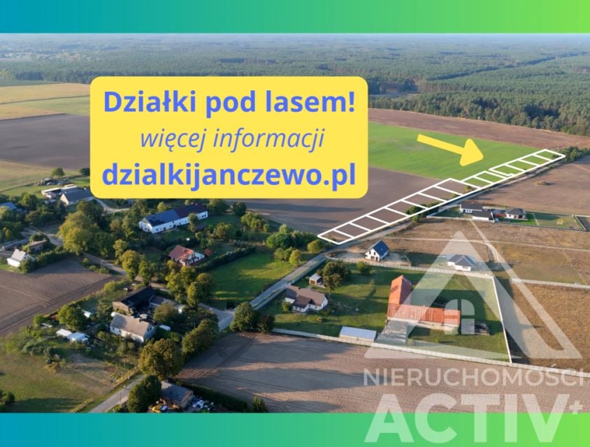 Działka przy lesie