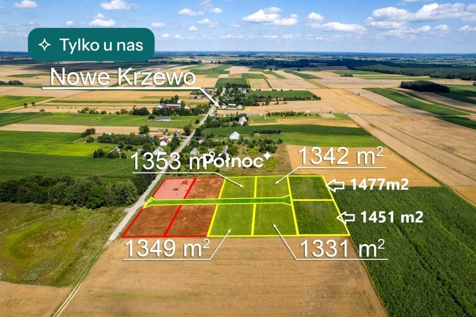 Działka budowlana Krzewo