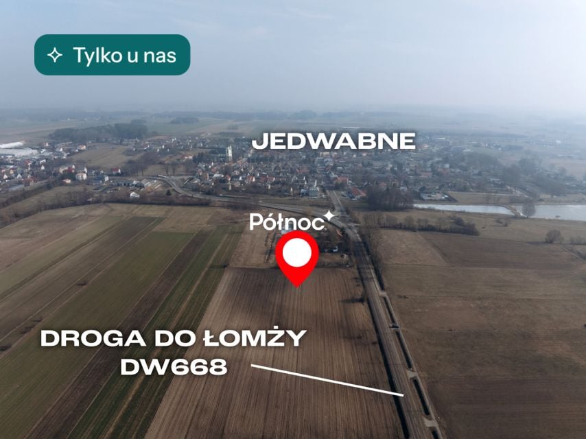Działka budowlana Jedwabne