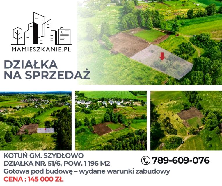Działka budowlana Kotuń