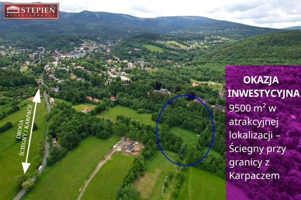 Działka budowlana Ściegny