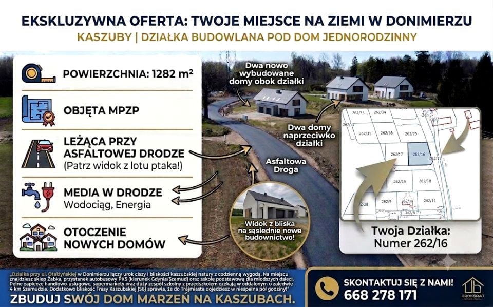 Działka przy lesie