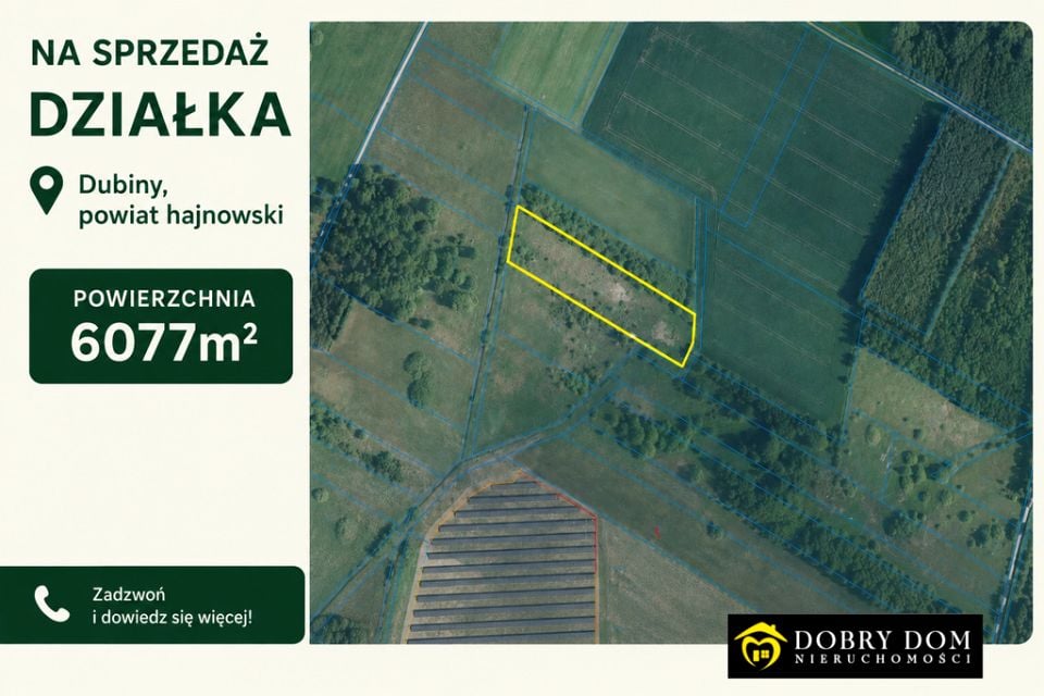 Działka rolna Dubiny