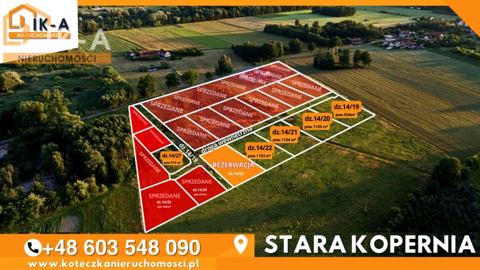 Działka budowlana Stara Kopernia sprzedam
