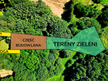 Działka przy lesie
