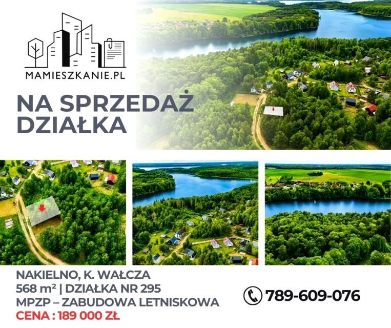 Działka rekreacyjna Nakielno