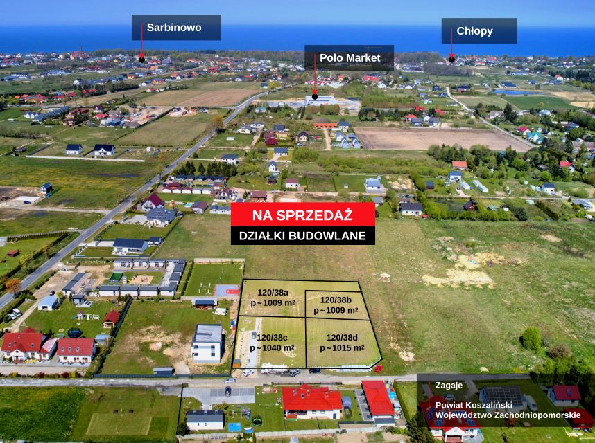 Działka budowlana Sarbinowo