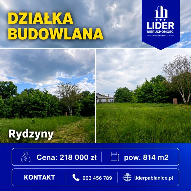 Działka budowlana rydzyny