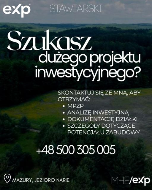 Działka usługowa Naryjski Młyn