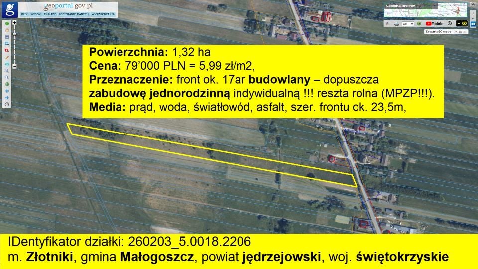 Działka rolna sprzedam
