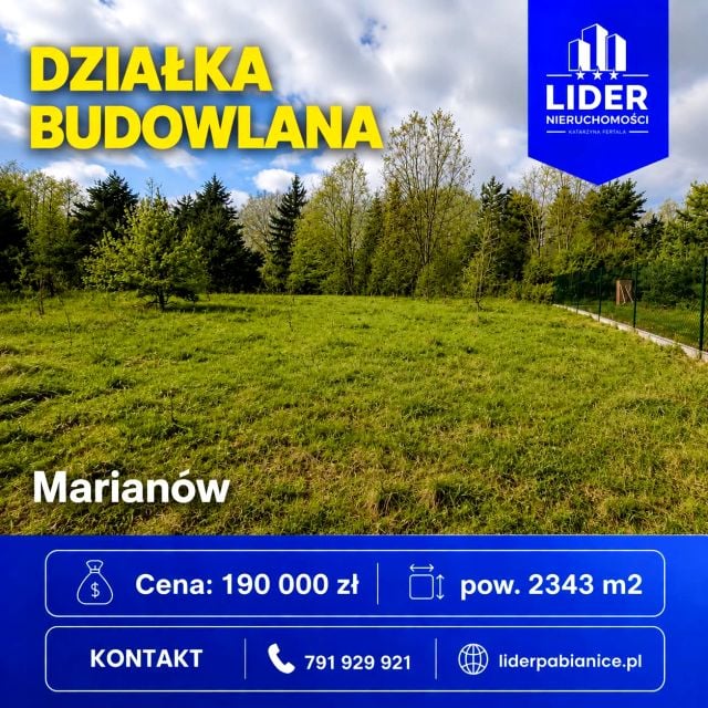 Działka budowlana marianów