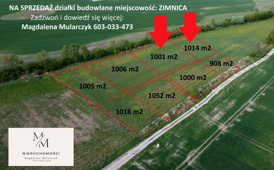 Działka budowlana Zimnica