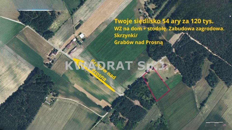 Działka siedliskowa Skrzynki