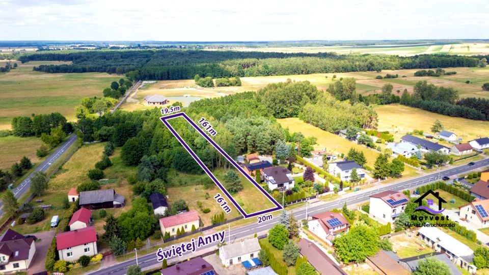 Działka budowlano-rolna Święta Anna