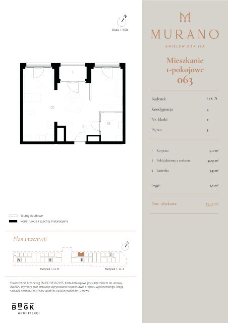 Mieszkanie Muranów, ul. Mordechaja Anielewicza 15A