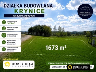 Działka budowlana Krynice