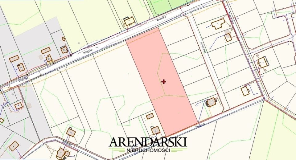 Działka usługowa Santocko