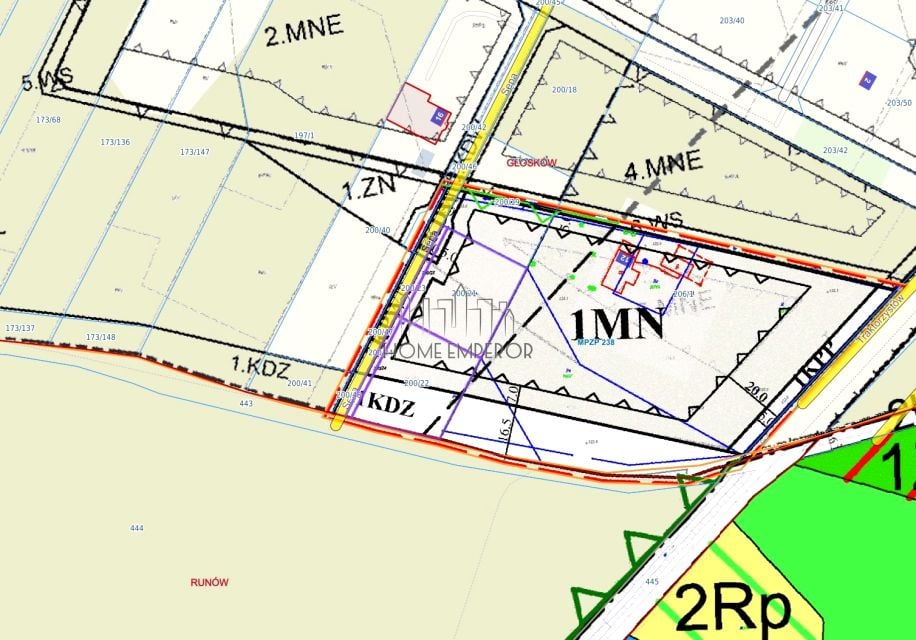 Działka budowlana Głosków