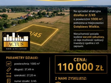 Działka Gołębiewo Wielkie