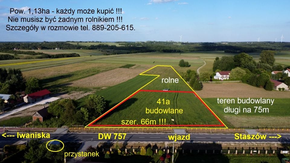 Działka nad jeziorem