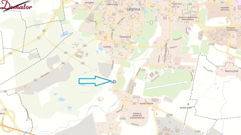 Działka usługowa Legnica