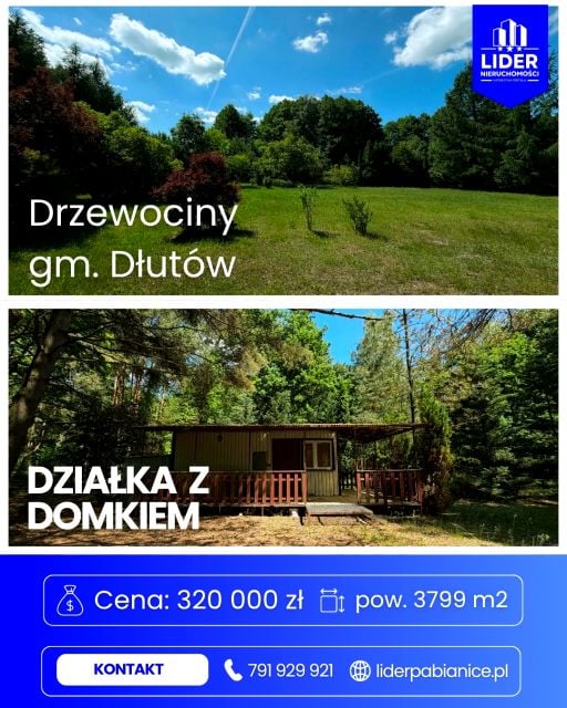 Działka rekreacyjna Drzewociny