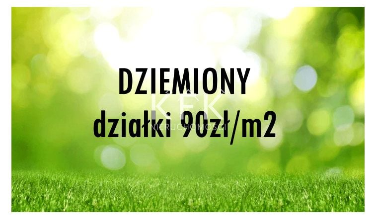 Działka budowlana Dziemiony