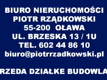 Ogrodzona działka Stanowice