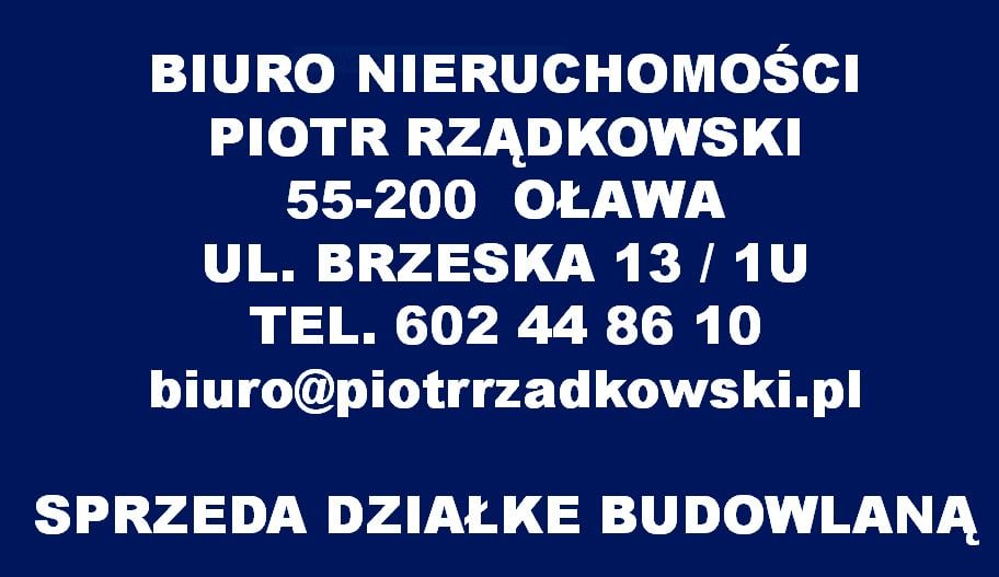 Ogrodzona działka Stanowice