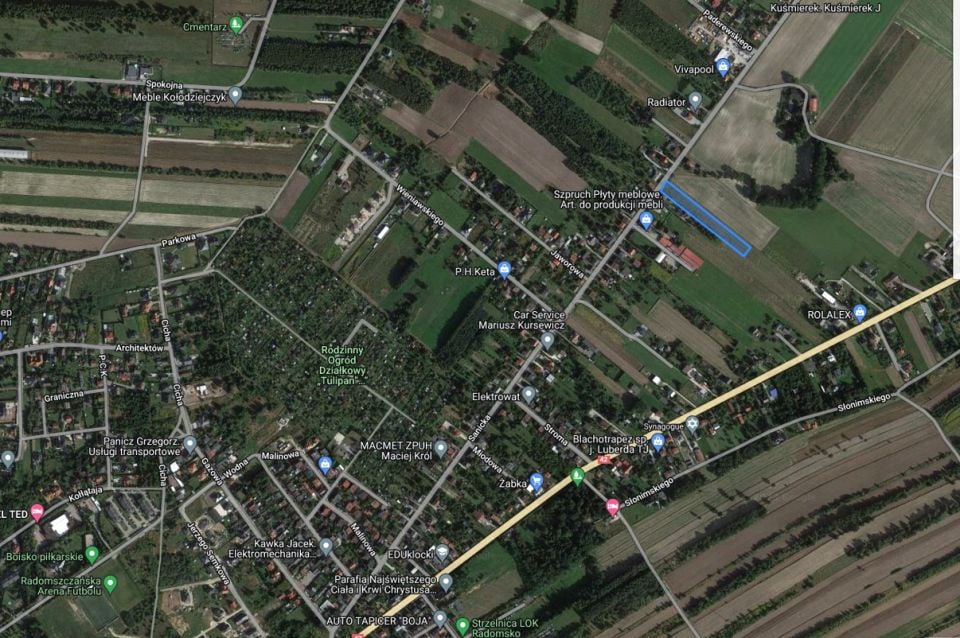 Działka budowlano-rolna Radomsko