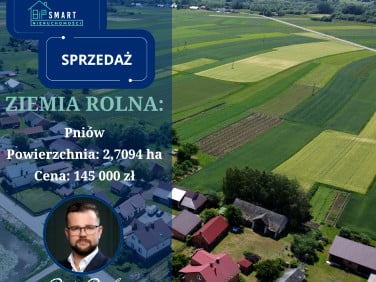 Działka rolna Pniów