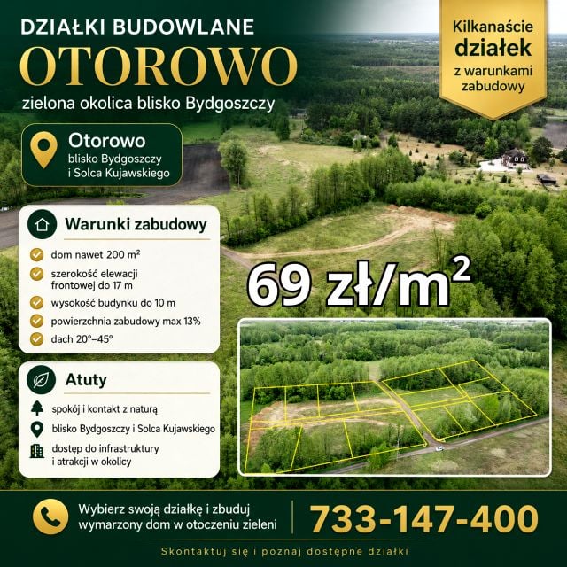Działka budowlano-rolna Otorowo sprzedam