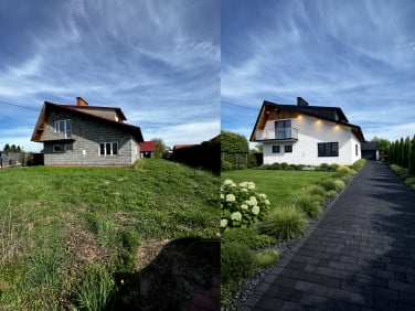 Dom z balkonem