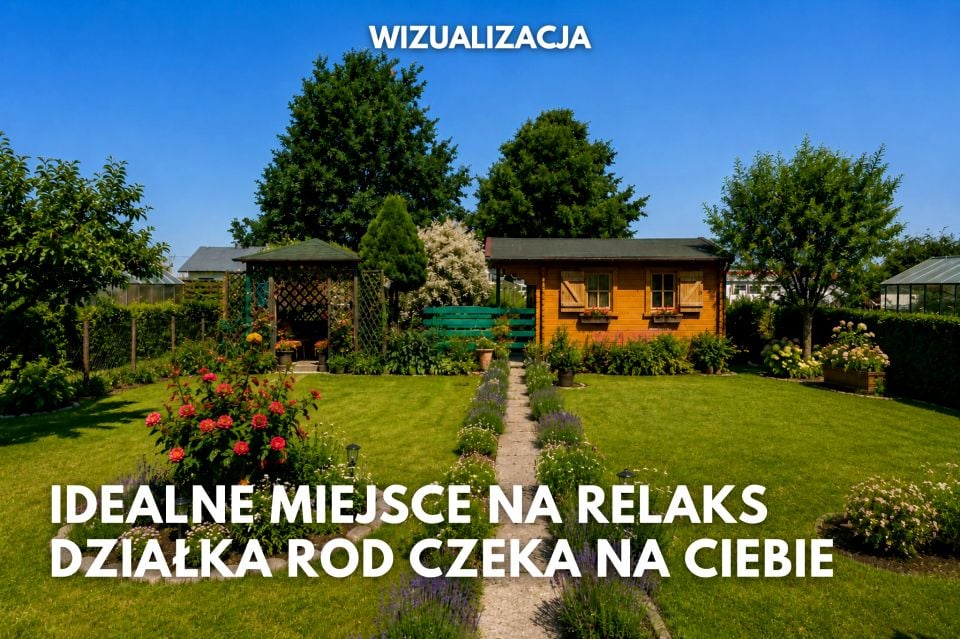 Ogrodzona działka sprzedam