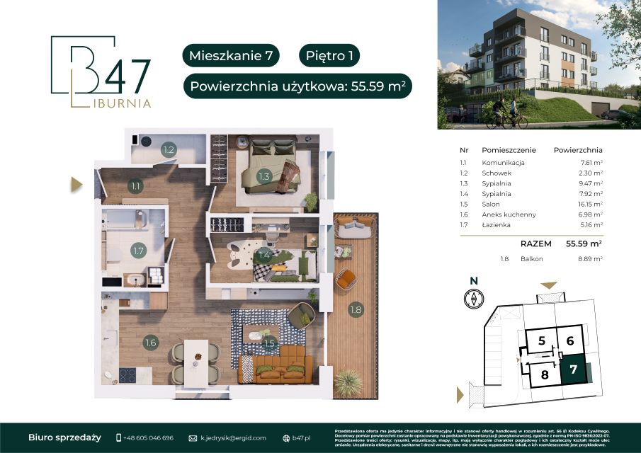 Mieszkanie Liburnia, ul. Bucewicza 47