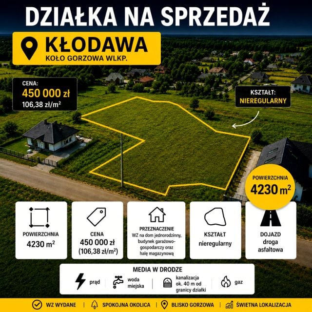 Działka budowlana Gorzów Wielkopolski