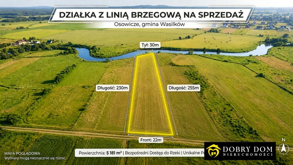 Działka rolna Osowicze