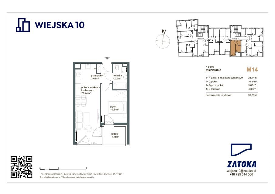 Mieszkanie Chylonia Nowa, ul. Wiejska 10