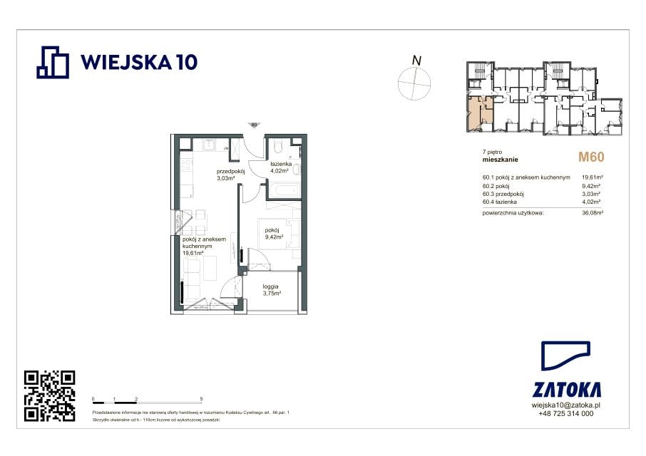 Mieszkanie Chylonia Nowa, ul. Wiejska 10